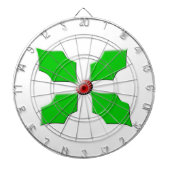 Merry kerst Holly Dart Board Dartbord (Voorkant)
