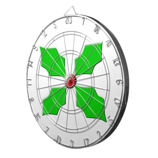 Merry kerst Holly Dart Board Dartbord (Voorkant Rechts)