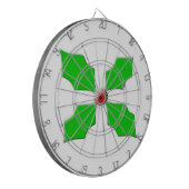 Merry kerst Holly Dart Board Dartbord (Voorkant Links)