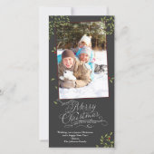 Merry kerst Holly Feestdagenkaart (Voorkant)