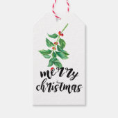 Merry kerst Holly | Gepersonaliseerd kerstfeest Cadeaulabel (Voorkant)