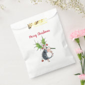 Merry kerst Holly Hedegel Bedankzakje (Gezegeld)