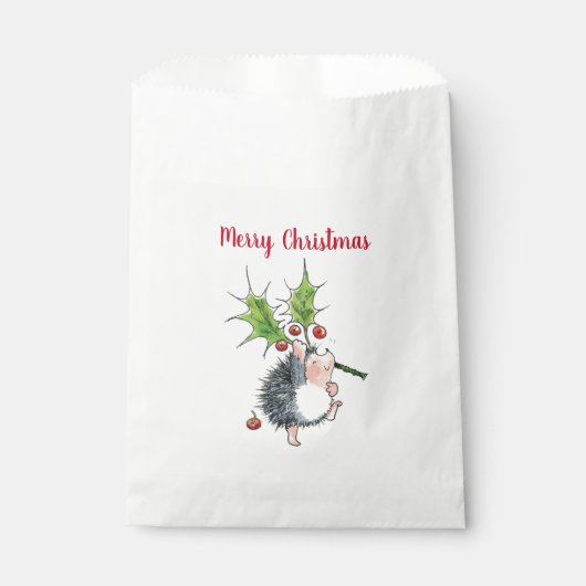 Merry kerst Holly Hedegel Bedankzakje (Voorkant)