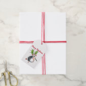 Merry kerst Holly Hedegel Cadeaulabel (Met Touw)