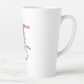 Merry kerst Holly Hedegel Latte Mok (Rechts)