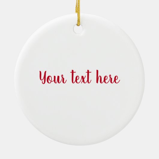 Merry kerst Holly Hedgel Personalized Keramisch Ornament (Achterkant)