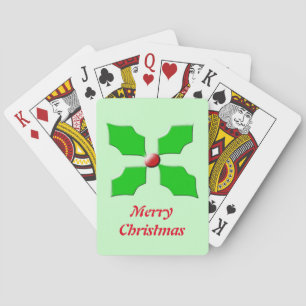 Merry kerst Holly-speelkaarten Pokerkaarten