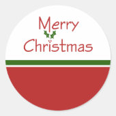 Merry kerst Holly Stickers (Voorkant)