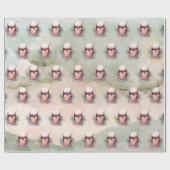 Merry kerst Hot Chocolate Mok Cadeaupapier (Vlak)