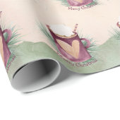 Merry kerst Hot Chocolate Mok Cadeaupapier (Rol Hoek)
