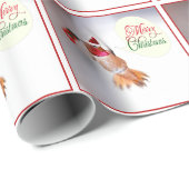 Merry kerst Hummingbird Gift Wrap Cadeaupapier (Rol Hoek)