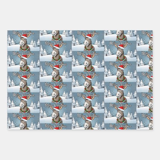 Merry kerst inpakpapier vel (Voorkant 2)