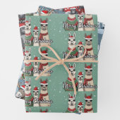 Merry kerst inpakpapier vel (In situ)