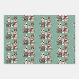 Merry kerst inpakpapier vel