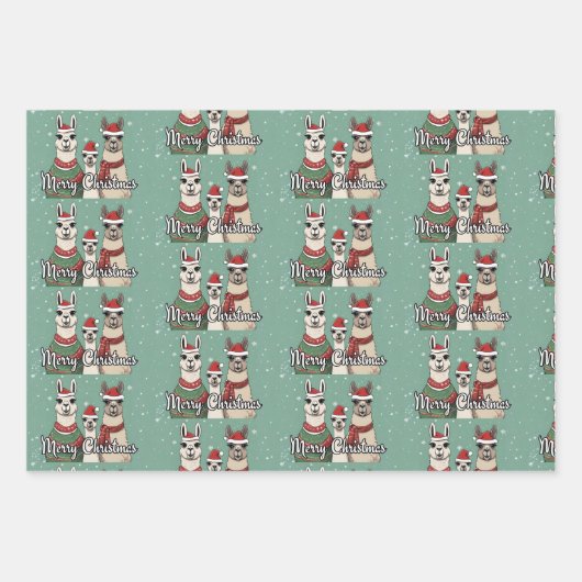 Merry kerst inpakpapier vel (Voorkant)