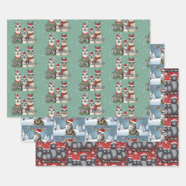 Merry kerst inpakpapier vel