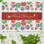 Merry kerst Jingle Bells Theedoek (Gevouwen)