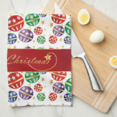 Merry kerst Jingle Bells Theedoek (Quarter Fold)