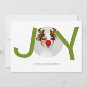 Merry kerst Joy Green-fotokaart Kaart (Voorkant)