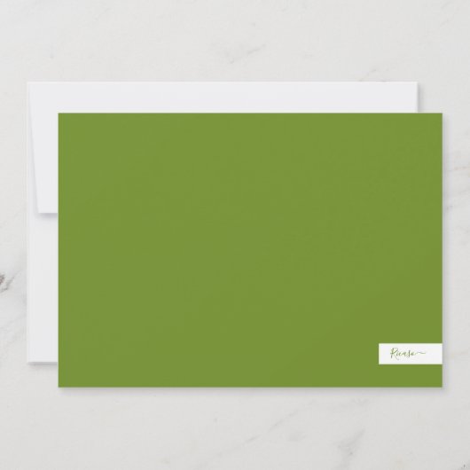 Merry kerst Joy Green-fotokaart Kaart (Achterkant)