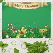 Merry kerst Joy Theedoek (Gevouwen)