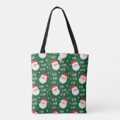 Merry kerst Julie Ann Santa Beste Pattern Tote Bag (Achterkant)