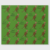 Merry kerst Kangaroo Cadeaupapier (Vlak)