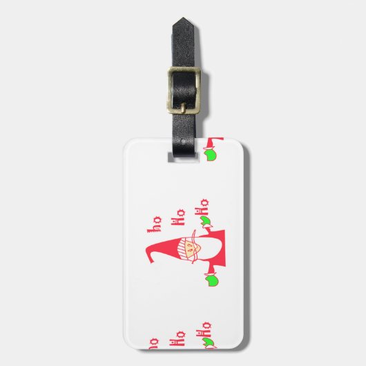 Merry kerst kerst kerst prettig bagagelabel (Voorkant verticaal)