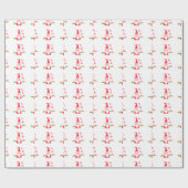 Merry kerst kerst kerst prettig cadeaupapier (Vlak)