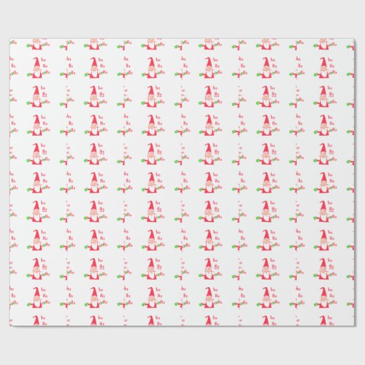 Merry kerst kerst kerst prettig cadeaupapier (Vlak)