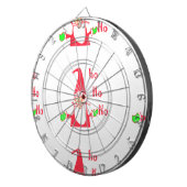 Merry kerst kerst kerst prettig dartbord (Voorkant Rechts)