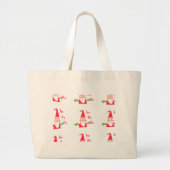 Merry kerst kerst kerst prettig grote tote bag (Voorkant)