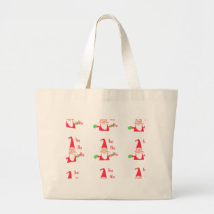 Merry kerst kerst kerst prettig grote tote bag