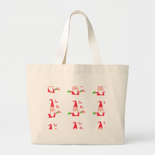 Merry kerst kerst kerst prettig grote tote bag (Voorkant)
