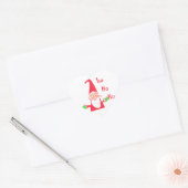Merry kerst kerst kerst prettig hart sticker (Envelop)