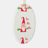 Merry kerst kerst kerst prettig keramisch ornament (Rechts)
