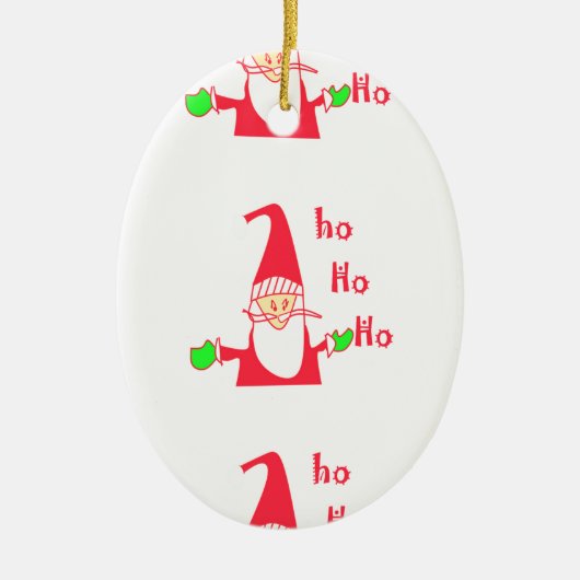 Merry kerst kerst kerst prettig keramisch ornament (Voorkant)
