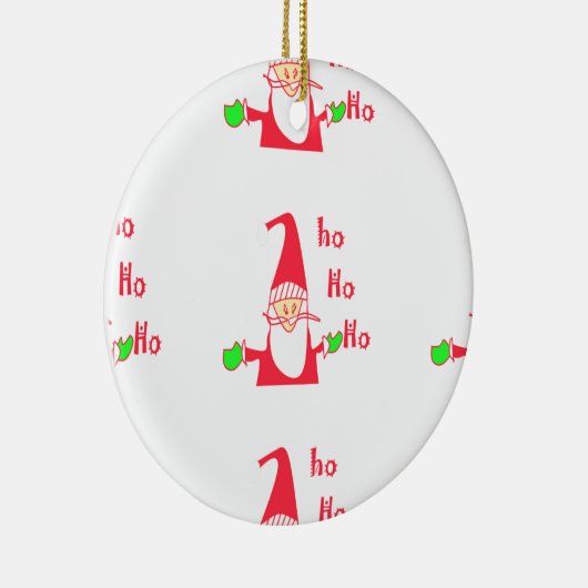 Merry kerst kerst kerst prettig keramisch ornament (Rechts)