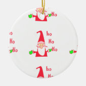 Merry kerst kerst kerst prettig keramisch ornament (Voorkant)