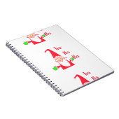 Merry kerst kerst kerst prettig notitieboek (Rechterzijde)