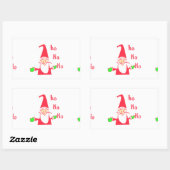 Merry kerst kerst kerst prettig rechthoekige sticker (Vel)