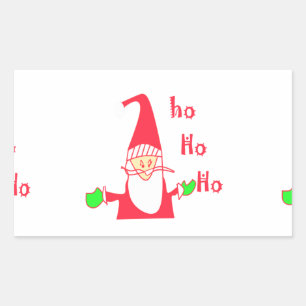 Merry kerst kerst kerst prettig rechthoekige sticker