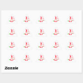 Merry kerst kerst kerst prettig sticker (Vel)