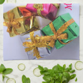 Merry kerst Kitchen Towel Theedoek (Gevouwen)