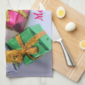 Merry kerst Kitchen Towel Theedoek (Quarter Fold)