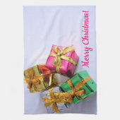 Merry kerst Kitchen Towel Theedoek (Verticaal)