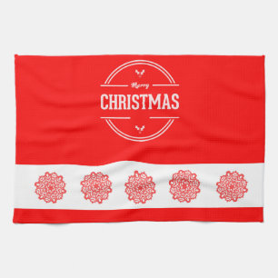 Merry kerst Kitchen Towel Theedoek