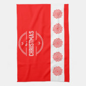 Merry kerst Kitchen Towel Theedoek (Verticaal)