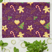 Merry kerst Kitchen Towel Theedoek (Gevouwen)