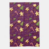 Merry kerst Kitchen Towel Theedoek (Verticaal)